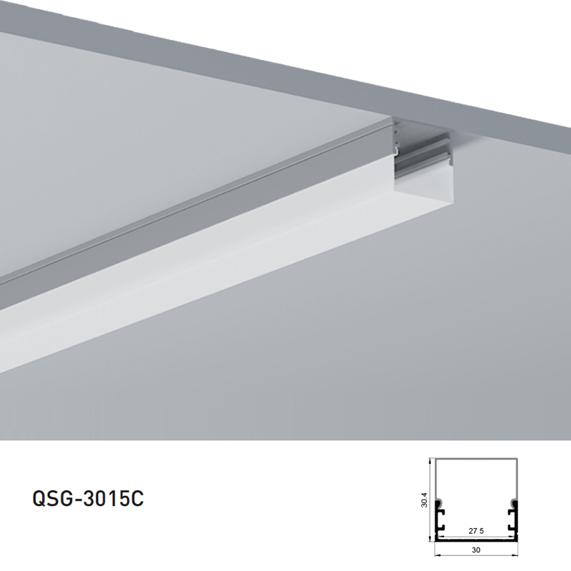 Surface Mounting Channel With Square Diffuser For 20mm Dual Row LED Pixel Lights Surface Mounting Channel With Square Diffuser For 20mm Dual Row LED Pixel Lights